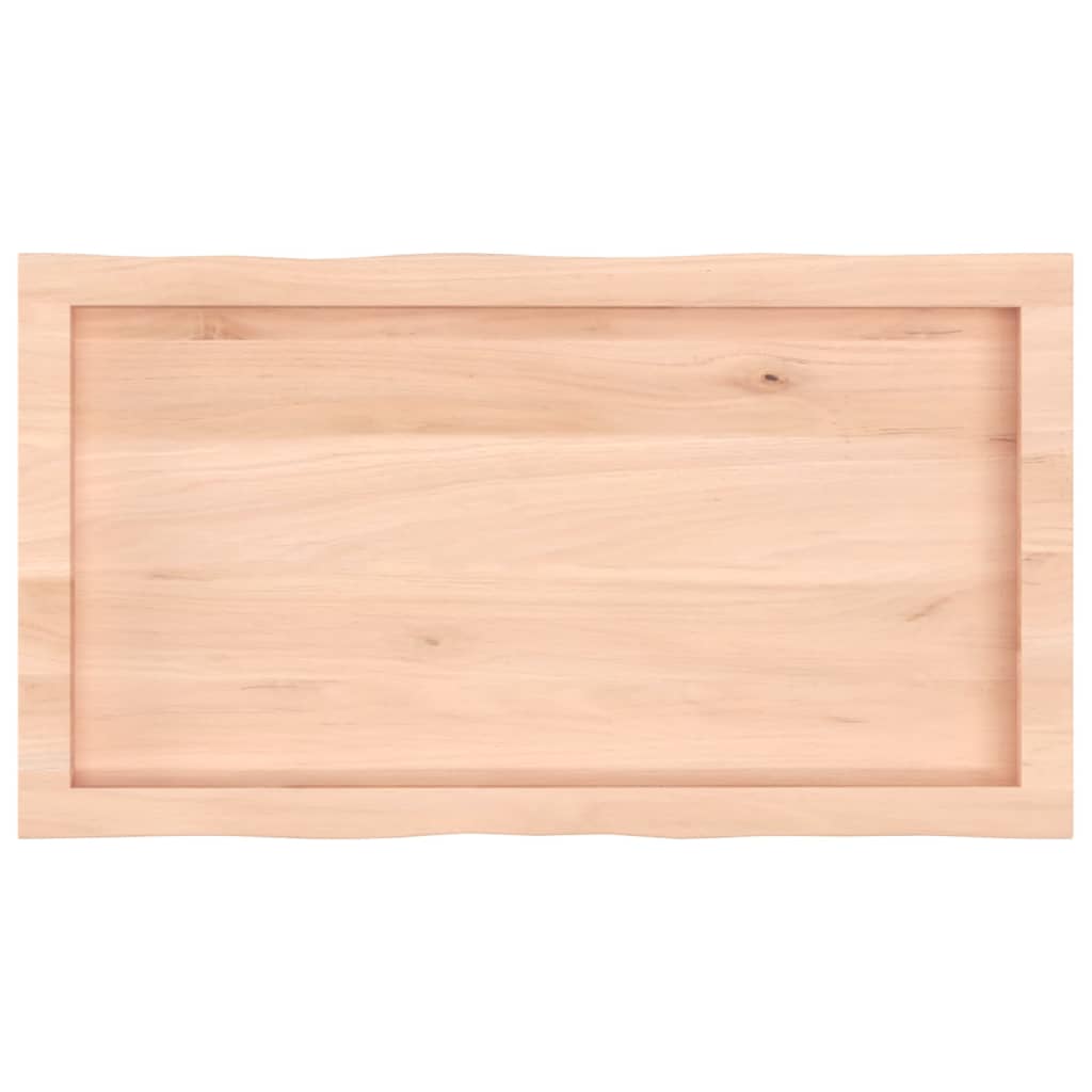 Table Top 80x40x(2-4) cm Untreated Solid Wood Live Edge