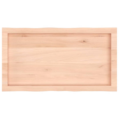 Table Top 80x40x(2-4) cm Untreated Solid Wood Live Edge