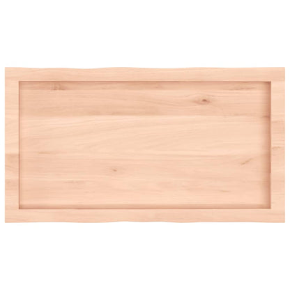 Table Top 80x40x(2-6) cm Untreated Solid Wood Live Edge