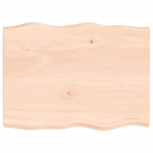 Table Top 80x60x(2-4) cm Untreated Solid Wood Live Edge