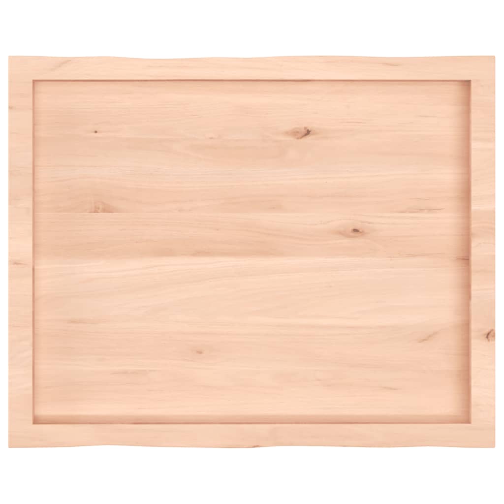 Table Top 80x60x(2-4) cm Untreated Solid Wood Live Edge