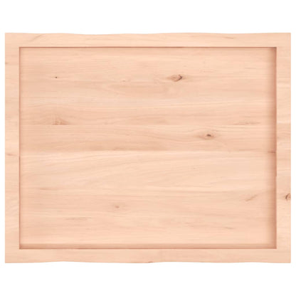 Table Top 80x60x(2-4) cm Untreated Solid Wood Live Edge