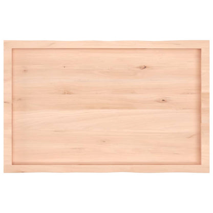 Table Top 100x60x(2-4) cm Untreated Solid Wood Live Edge