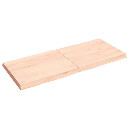Table Top 140x60x(2-6) cm Untreated Solid Wood Live Edge
