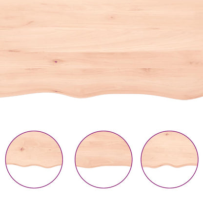 Table Top 140x60x(2-6) cm Untreated Solid Wood Live Edge