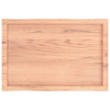 Table Top Light Brown 80x50x(2-6) cm Treated Solid Wood Live Edge
