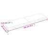 Table Top Light Brown 140x40x(2-4)cm Treated Solid Wood Live Edge