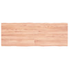 Table Top Light Brown 140x50x(2-4)cm Treated Solid Wood Live Edge
