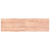 Table Top Light Brown 180x50x(2-4)cm Treated Solid Wood Live Edge