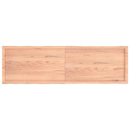Table Top Light Brown 180x50x(2-4)cm Treated Solid Wood Live Edge