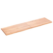 Table Top Light Brown 180x50x(2-4)cm Treated Solid Wood Live Edge