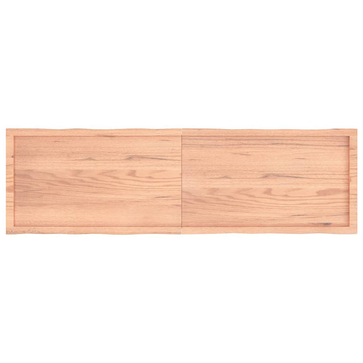 Table Top Light Brown 180x50x(2-4)cm Treated Solid Wood Live Edge