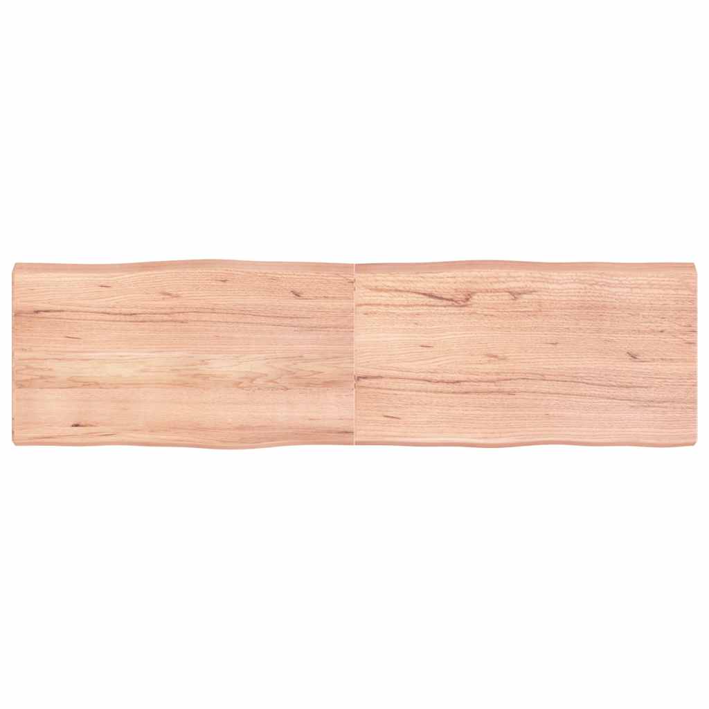 Table Top Light Brown 180x50x(2-6)cm Treated Solid Wood Live Edge