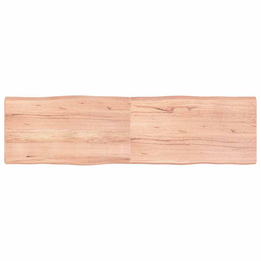Table Top Light Brown 180x50x(2-6) cm Live Edge