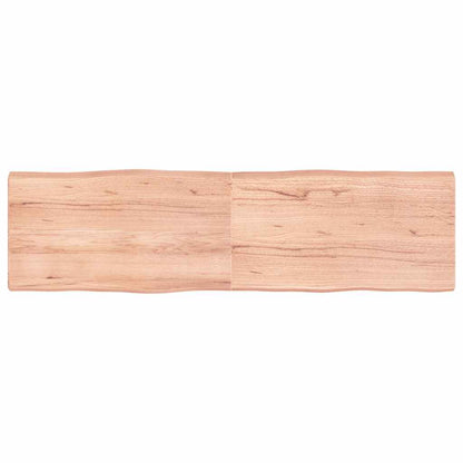Table Top Light Brown 180x50x(2-6) cm Live Edge