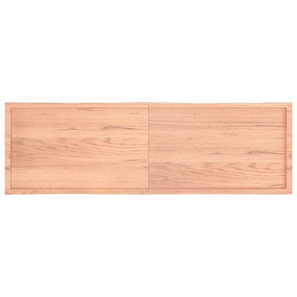 Table Top Light Brown 200x60x(2-4)cm Treated Solid Wood Live Edge