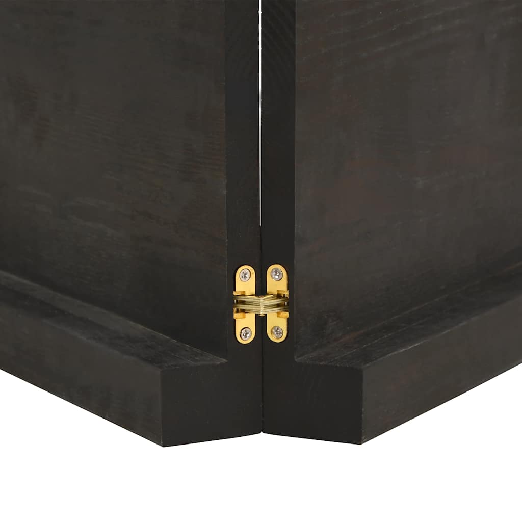 Table Top Dark Brown 160x40x(2-6) cm Treated Solid Wood Live Edge