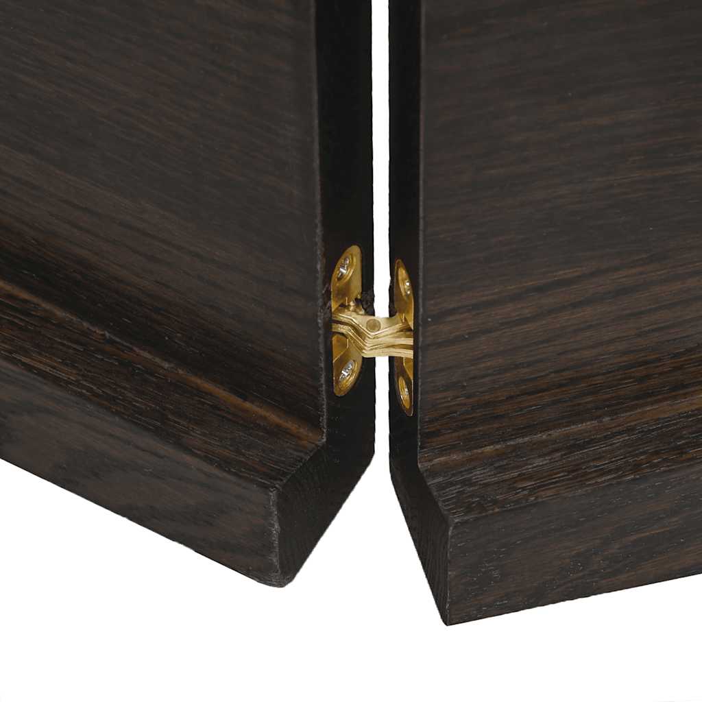 Table Top Dark Brown 180x40x(2-4) cm Treated Solid Wood Live Edge