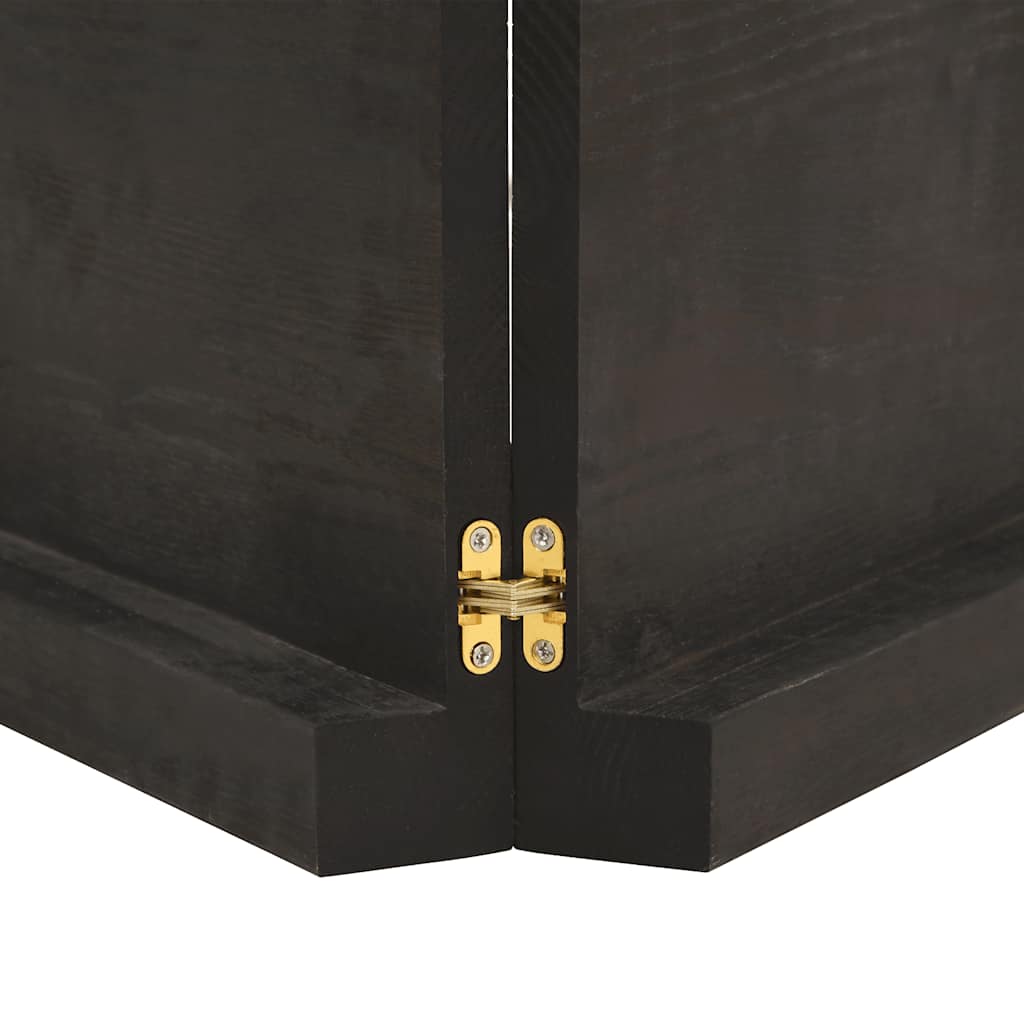 Table Top Dark Brown 200x40x(2-6) cm Treated Solid Wood Live Edge
