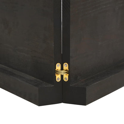 Table Top Dark Brown 200x50x(2-6) cm Treated Solid Wood Live Edge