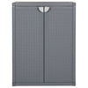 Garden Storage Cabinet Grey 65x45x88 cm PP Rattan