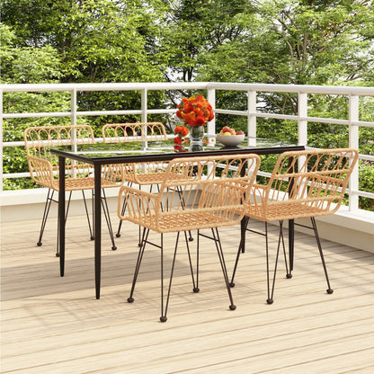 Garden Dining Set | Black | Steel | Medium | Durable | Garden Dining Set