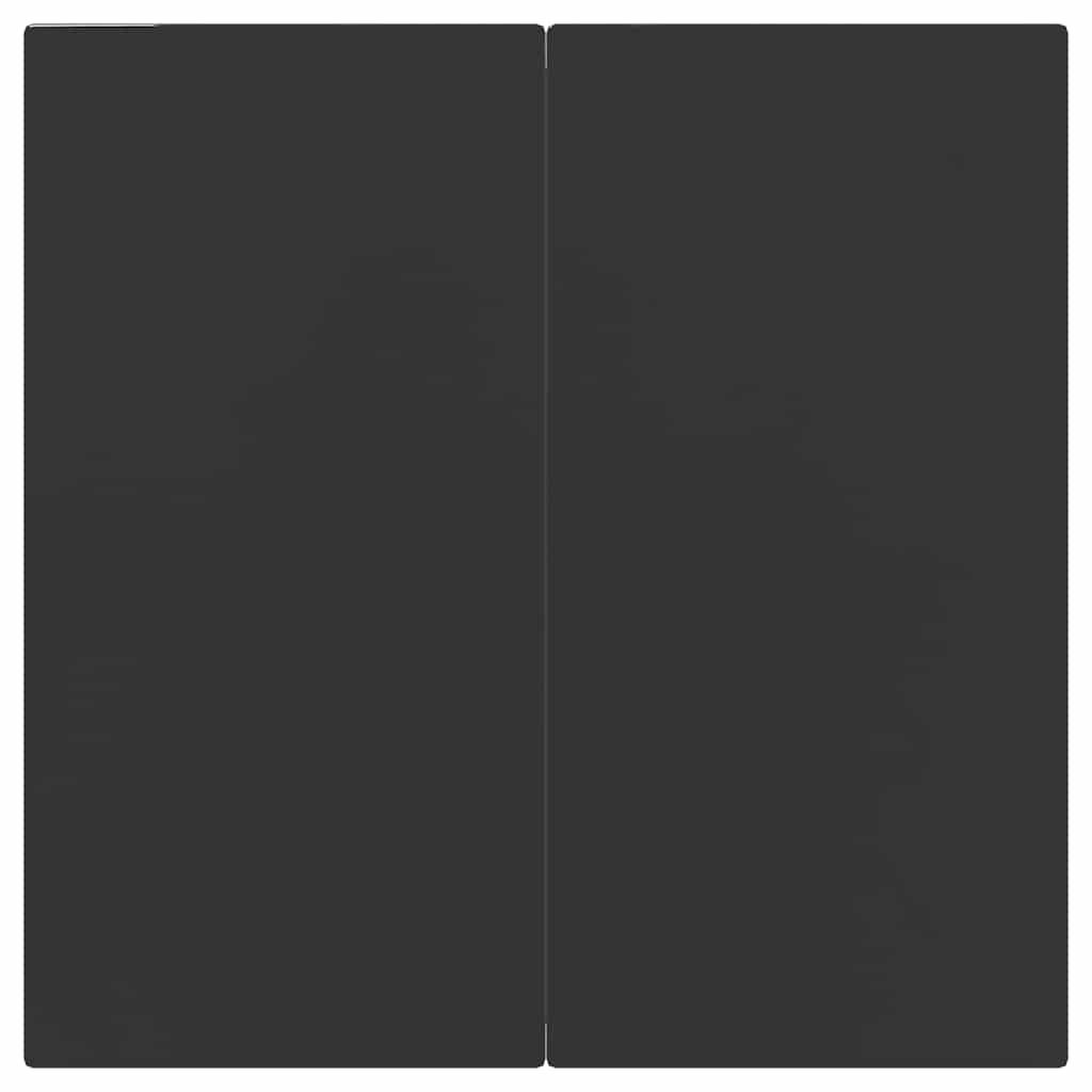 5 Piece Garden Dining Set Black Poly Rattan