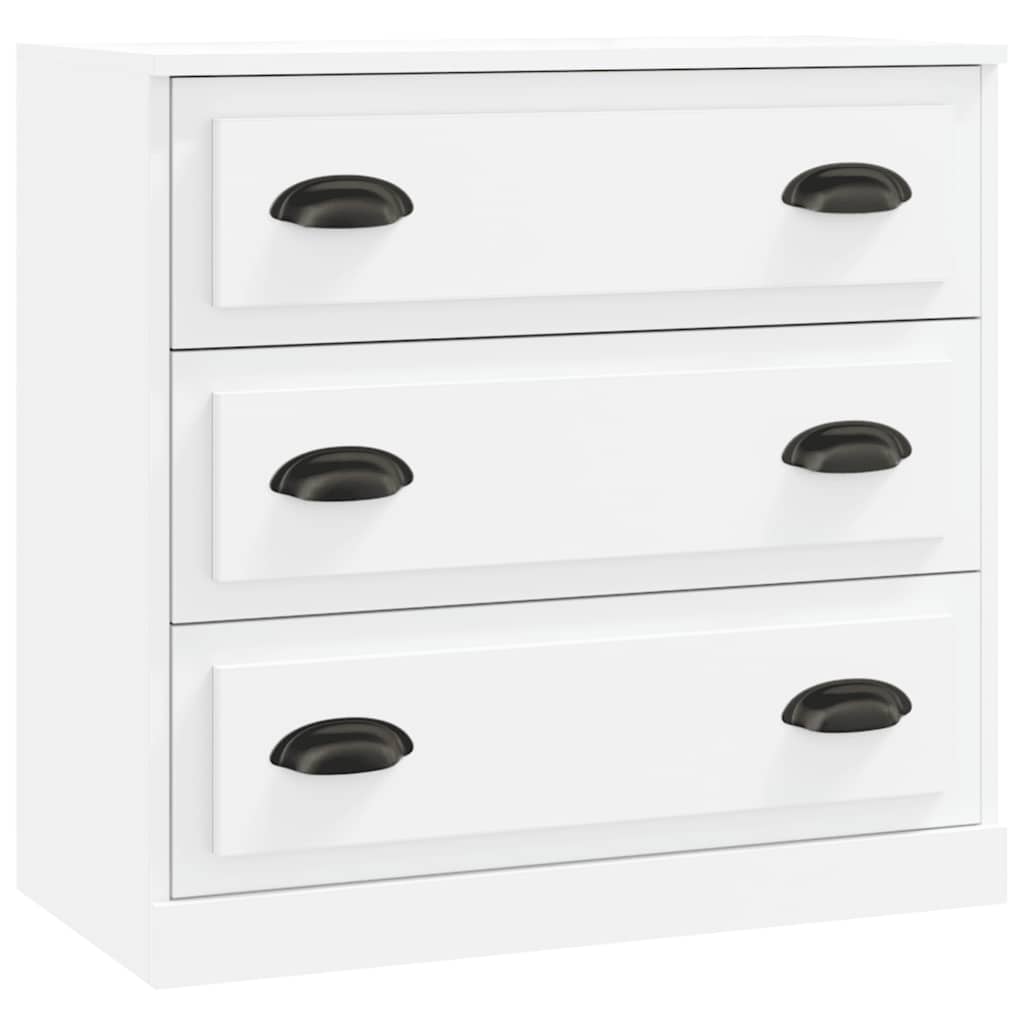 Sideboards 3 pcs White Engineered Wood