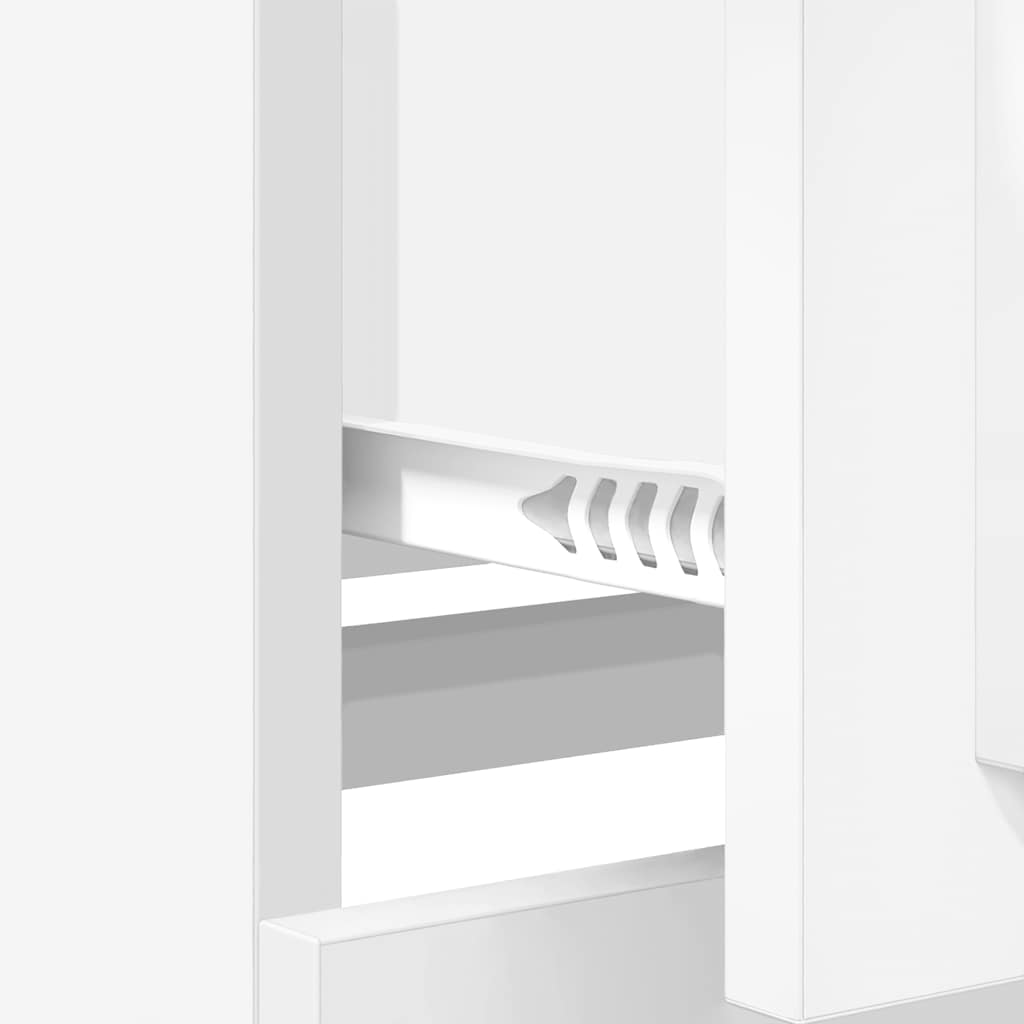 Sideboards 3 pcs White Engineered Wood