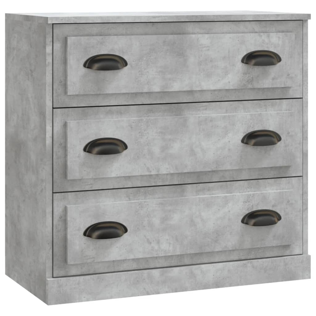 Sideboard | Set of 2 | Concrete grey | Engineered wood | Medium