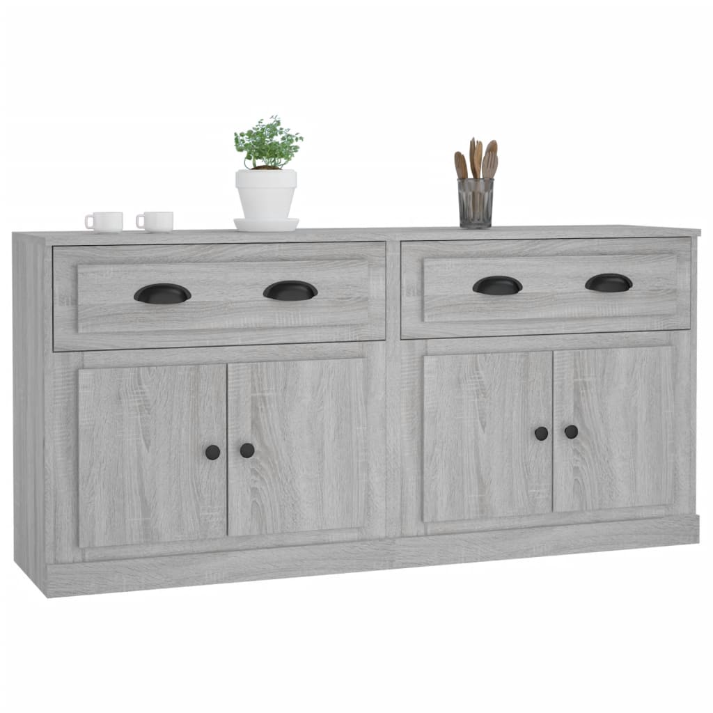 Sideboards 2 pcs Grey Sonoma Engineered Wood