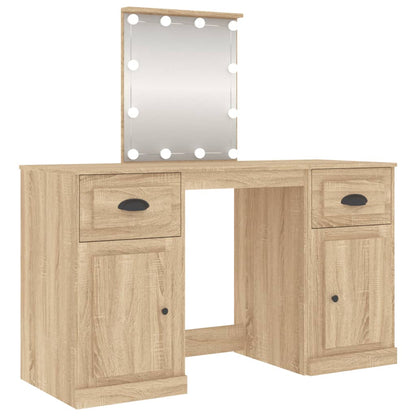 Dressing Table | Sonoma oak | Engineered wood | 130x50x132.5 cm