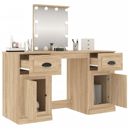 Dressing Table | Sonoma oak | Engineered wood | 130x50x132.5 cm