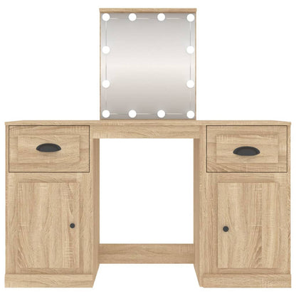 Dressing Table | Sonoma oak | Engineered wood | 130x50x132.5 cm