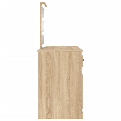 Dressing Table | Sonoma oak | Engineered wood | 130x50x132.5 cm