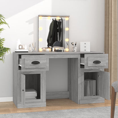Dressing Table | Grey Sonoma | Engineered wood, acrylic | 130x50x132.5 cm
