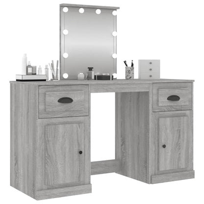 Dressing Table | Grey Sonoma | Engineered wood, acrylic | 130x50x132.5 cm