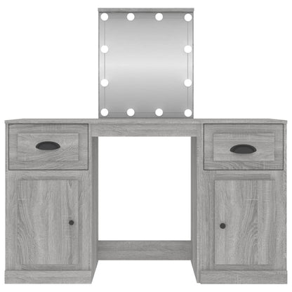 Dressing Table | Grey Sonoma | Engineered wood, acrylic | 130x50x132.5 cm