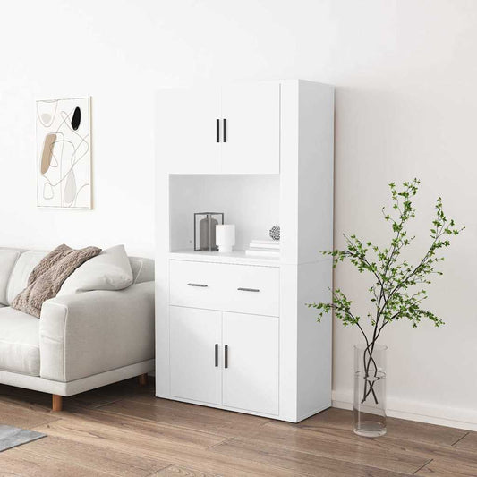 Highboard | White | Engineered wood | Standard | Highboard | Rectangular