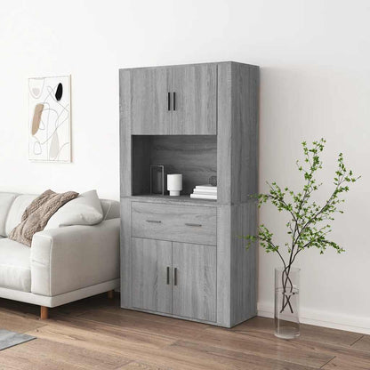 Highboard Grey Sonoma Engineered Wood