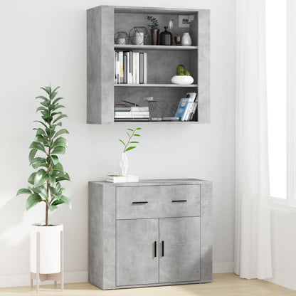 Highboard Concrete Grey Engineered Wood