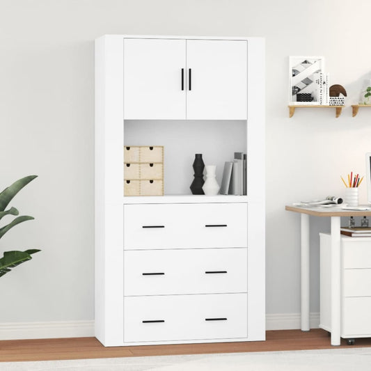 Highboard | White | Engineered wood | Highboard | Rectangular