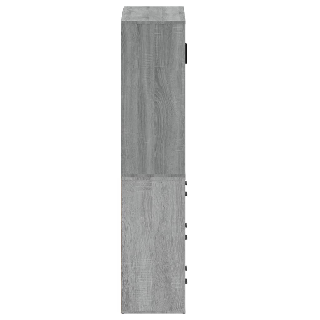 Highboard Grey Sonoma Engineered Wood