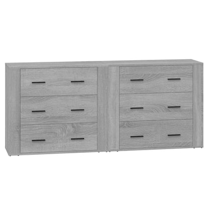 Sideboards 2 pcs Grey Sonoma Engineered Wood