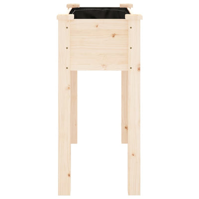 Planter with Liner 71x37x76 cm Solid Wood Fir