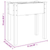 Planter with Liner 71x37x76 cm Solid Wood Fir
