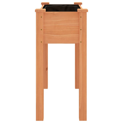 Planter with Liner Brown 71x37x76 cm Solid Wood Fir