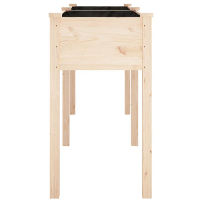 Planter with Liner 161x45x76 cm Solid Wood Fir