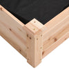 Garden Raised Bed with Liner 47.2"x17.7"x9.8" Solid Wood Fir