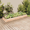 Garden Raised Bed with Liner 94.5"x23.6"x9.8" Solid Wood Fir